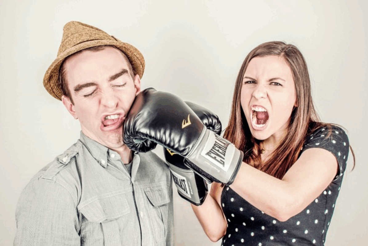 Couple fighting
